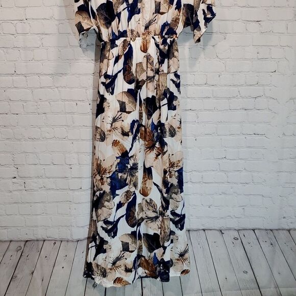 Lulus loveliest of all white floral print maxi dress - Picture 11 of 12